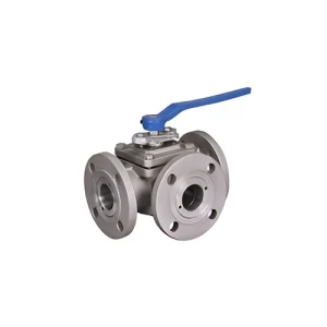 شیر بال ولو سه راهی فلنج دار استنلس استیل